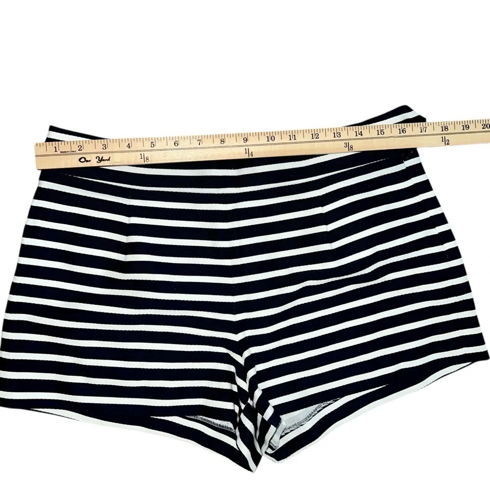 Navy and White Striped Shorts size 8